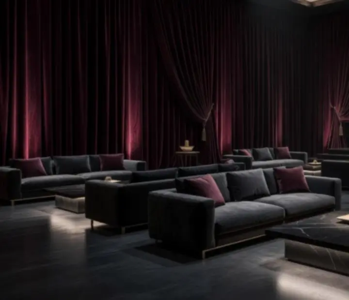 Nastrojowa scenografia i customowe strefy lounge podczas wieczoru galowego