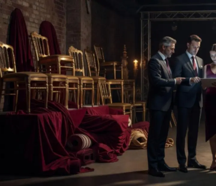 Zespół produkcyjny FY Estetik by Forever Young SYLWIA ŚLEDŹ przy planowaniu scenografii gali